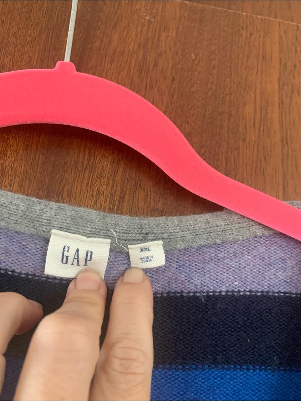 GAP color block strip sweater - Picture 2 of 7